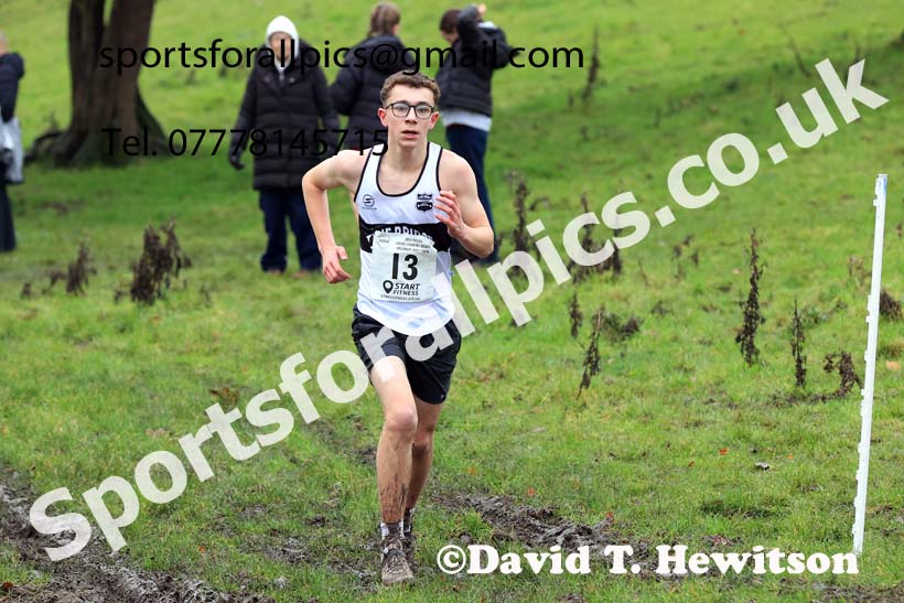 Boys under-15s 2023 NECAA Cross Country Relays, Thornley Hall Farm, Peterlee, County Durham. Photo: David T. Hewitson/Sports for All Pics